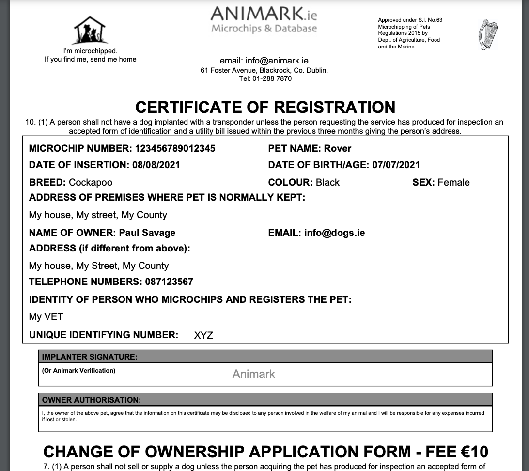 Checking microchips Dogs.ie Help